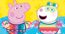 Peppa and friend are ready for pool fun!