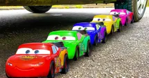 The rainbow cars are in line!