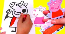 Drawing with Peppa,Fun Art Time!