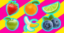 A rainbow of fruits is ready to brighten your day