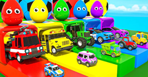 Colorful Vehicles on Parade
