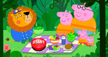 Jungle picnic with Peppa and friends!
