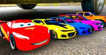 Five Shiny Cars Lined Up for a Drive!