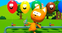 Balloons smile in the sunlight