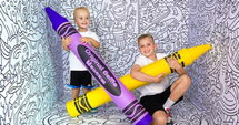 Giant crayons make drawing even bigger fun!