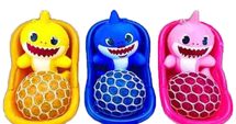 Colorful Shark Bath Time!
