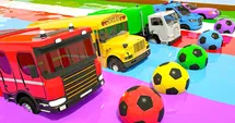 Colorful Trucks and Soccer Adventure