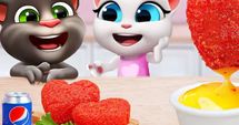 Heart-shaped treats for friends