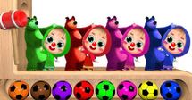 cute Masha and bear
