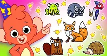 Woodland creatures learn numbers too